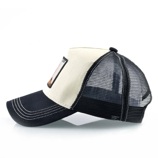 Baseball Cap With Lion Embroidery Patch Snapback | Streetwear Hip Hop Adjustable Hat