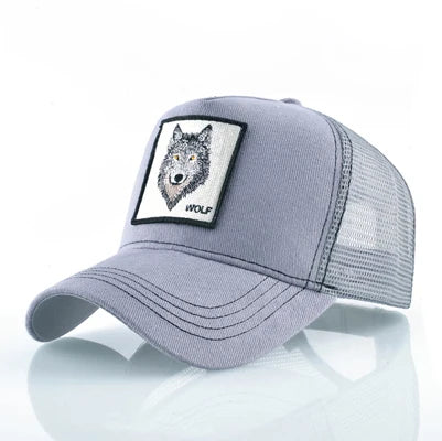 Wolf Embroidery Patch Trucker Cap – Snapback Hat