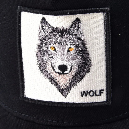 Wolf Embroidery Patch Trucker Cap – Snapback Hat