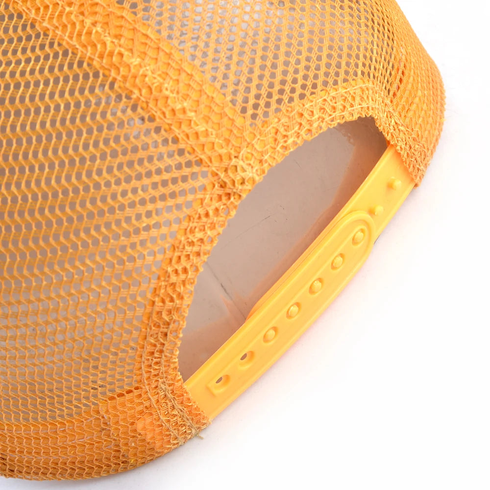 Tiger Embroidery Patch Trucker Cap – Breathable Mesh Snapback Hat