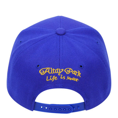 Crown Embroidered Flat Brimmed Snapback – Hip-Hop Street Baseball Cap