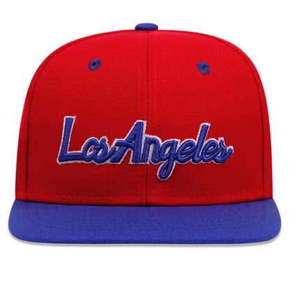 Los Angeles Embroidered Flat Brim Baseball Cap – Summer Outdoor Streetwear Hat