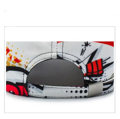 Cotton Spring Street Cap — Unisex Hip-Hop Flat Bill Baseball Hat