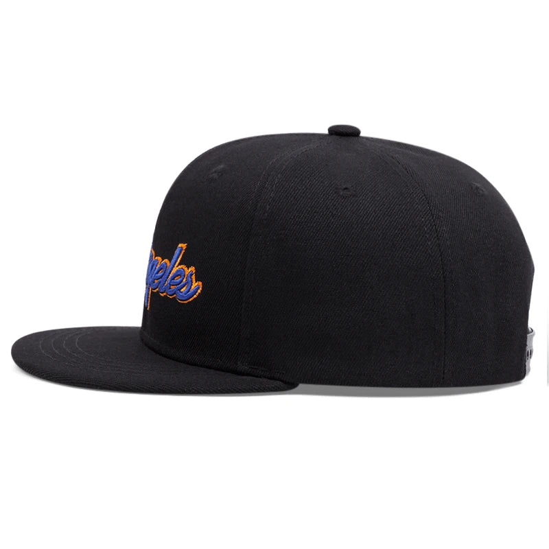 Los Angeles Embroidered Flat Brim Baseball Cap – Summer Outdoor Streetwear Hat