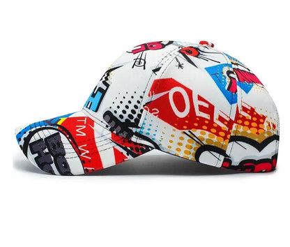 Cotton Spring Street Cap — Unisex Hip-Hop Flat Bill Baseball Hat