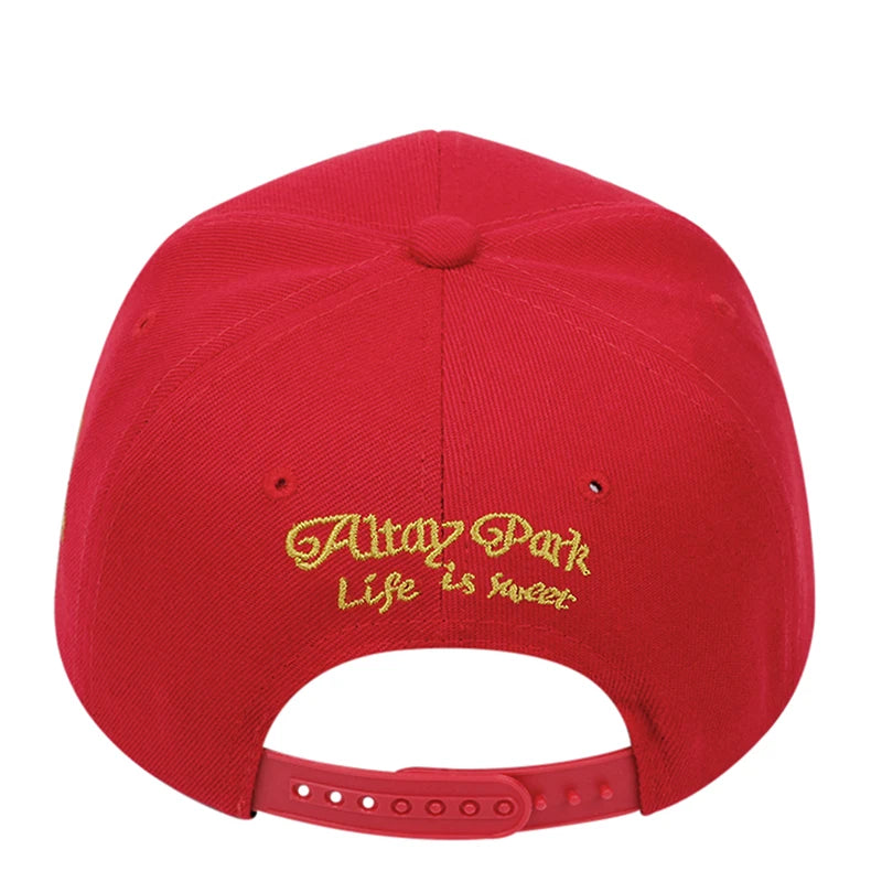 Crown Embroidered Flat Brimmed Snapback – Hip-Hop Street Baseball Cap
