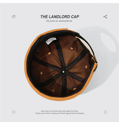 Retro Brimless Cap with Letter Label | Unisex Streetwear Beanie Hat