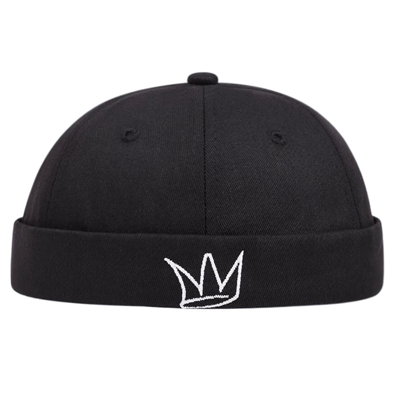 Cool Embroidered Brimless Hat | Unisex Streetwear Retro Cap