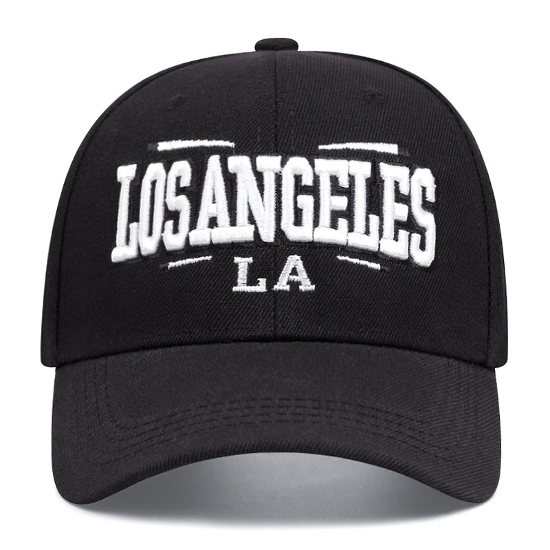 LOS ANGELES Embroidered Baseball Cap – Trendy Unisex Hip-Hop Streetwear Hat