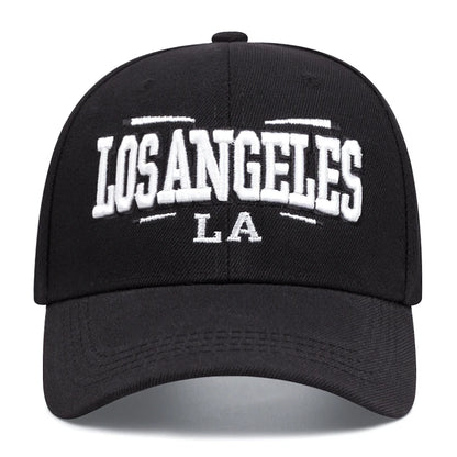 LOS ANGELES Embroidered Baseball Cap – Trendy Unisex Hip-Hop Streetwear Hat