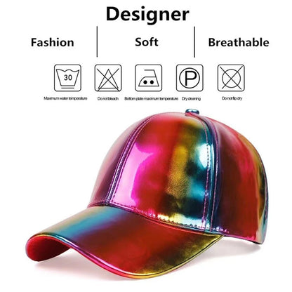 Laser Color Fashion Baseball Cap – Streetwear Hip Hop Adjustable Hat