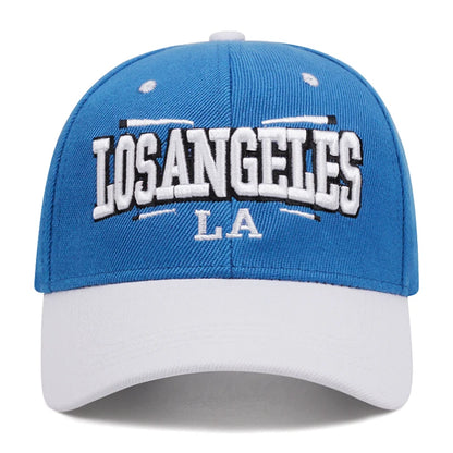 LOS ANGELES Embroidered Baseball Cap – Trendy Unisex Hip-Hop Streetwear Hat
