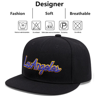 Los Angeles Embroidered Flat Brim Baseball Cap – Summer Outdoor Streetwear Hat