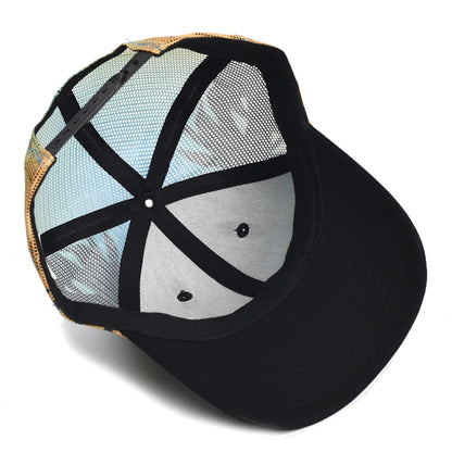 Baseball Cap with Coconut Tree Pattern