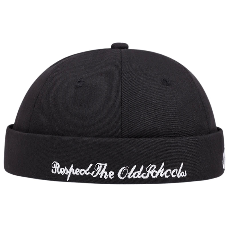 Cool Embroidered Brimless Hat | Unisex Streetwear Retro Cap