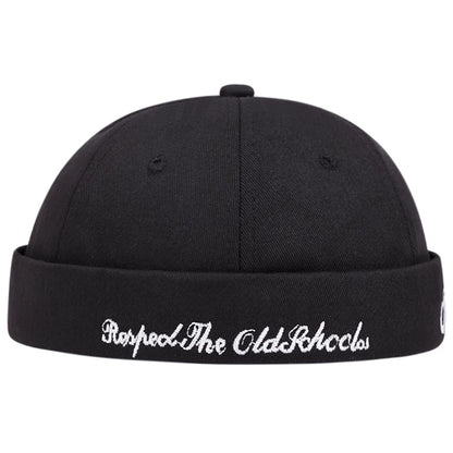 Cool Embroidered Brimless Hat | Unisex Streetwear Retro Cap