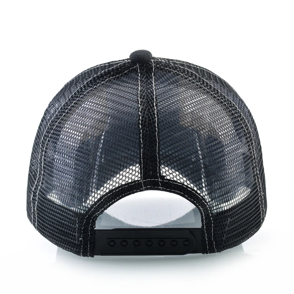 Baseball Cap With Lion Embroidery Patch Snapback | Streetwear Hip Hop Adjustable Hat