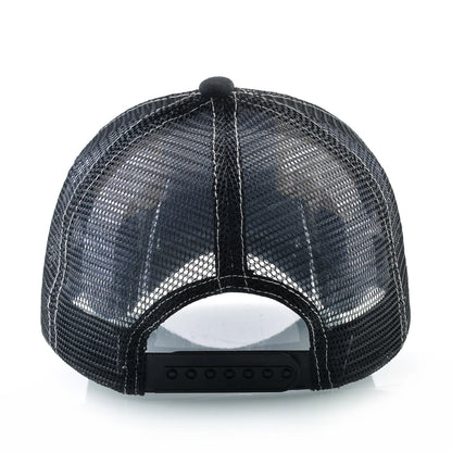 Baseball Cap With Lion Embroidery Patch Snapback | Streetwear Hip Hop Adjustable Hat