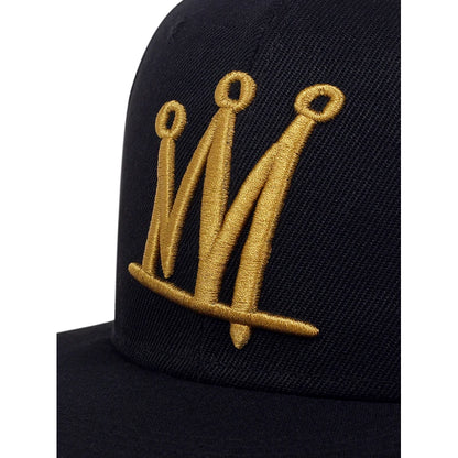 Crown Embroidered Flat Brimmed Snapback – Hip-Hop Street Baseball Cap