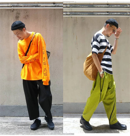 Retro Brimless Cap with Letter Label | Unisex Streetwear Beanie Hat