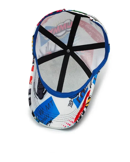 Cotton Spring Street Cap — Unisex Hip-Hop Flat Bill Baseball Hat