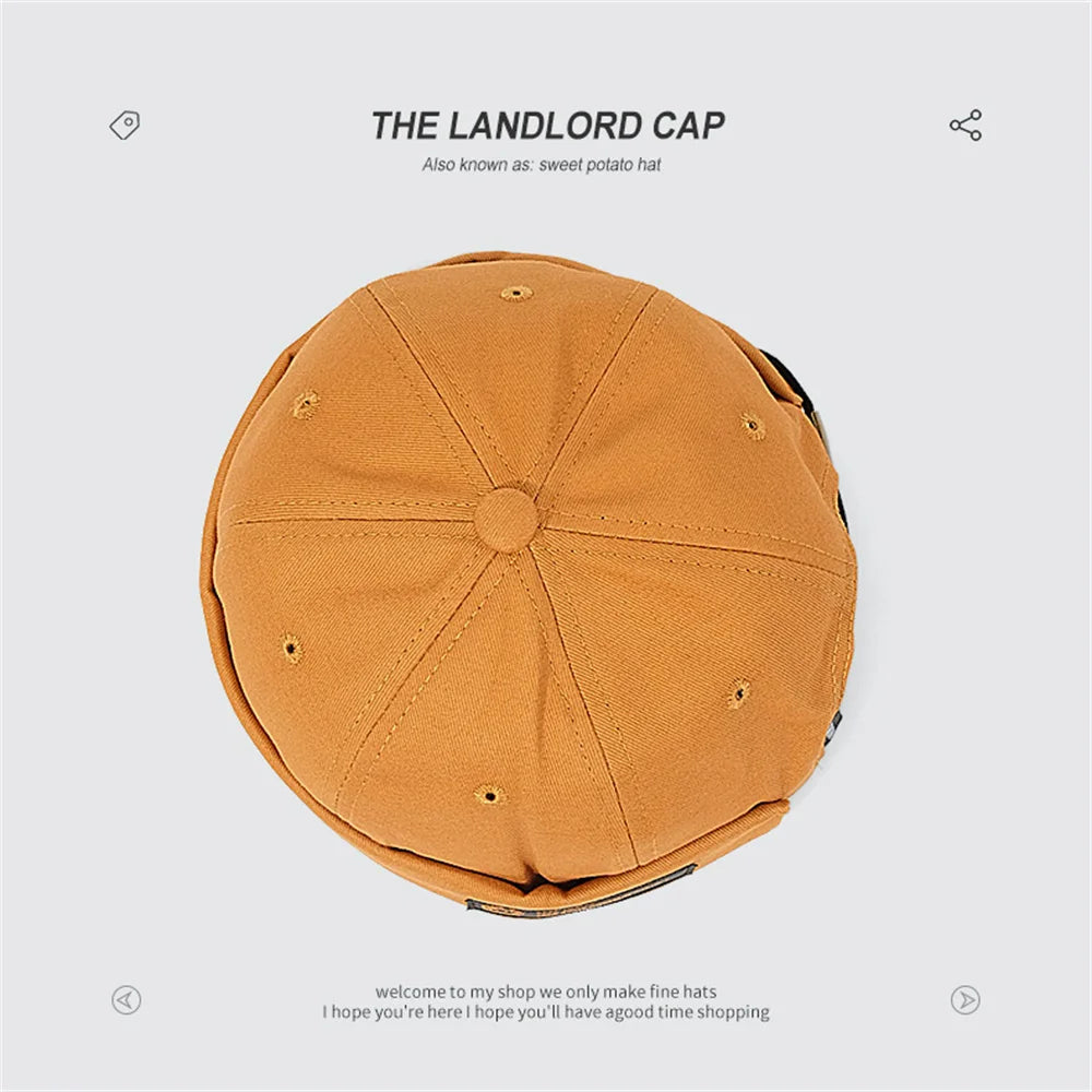 Retro Brimless Cap with Letter Label | Unisex Streetwear Beanie Hat