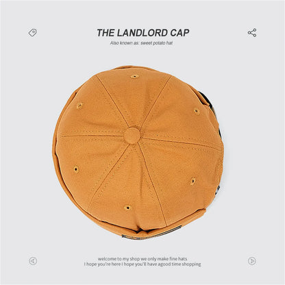 Retro Brimless Cap with Letter Label | Unisex Streetwear Beanie Hat